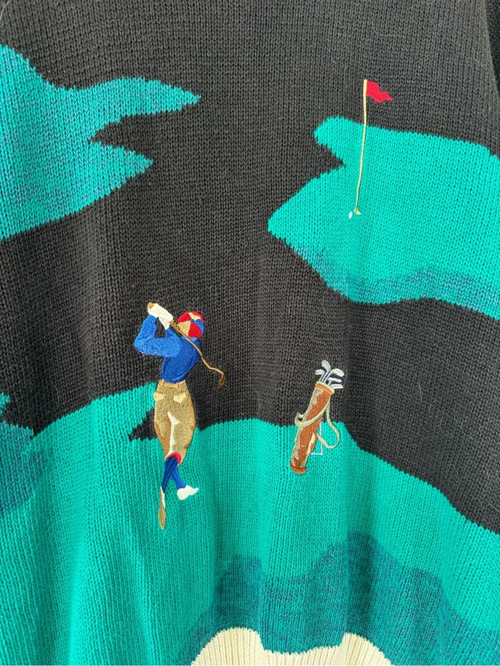 Par Four Novelty Golf Sweater